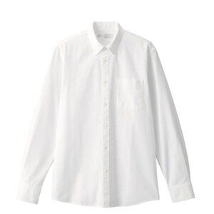 BNWT MUJI Men's Washed Oxford Button Down Long Sleeve Shirt SIZE SMALL
